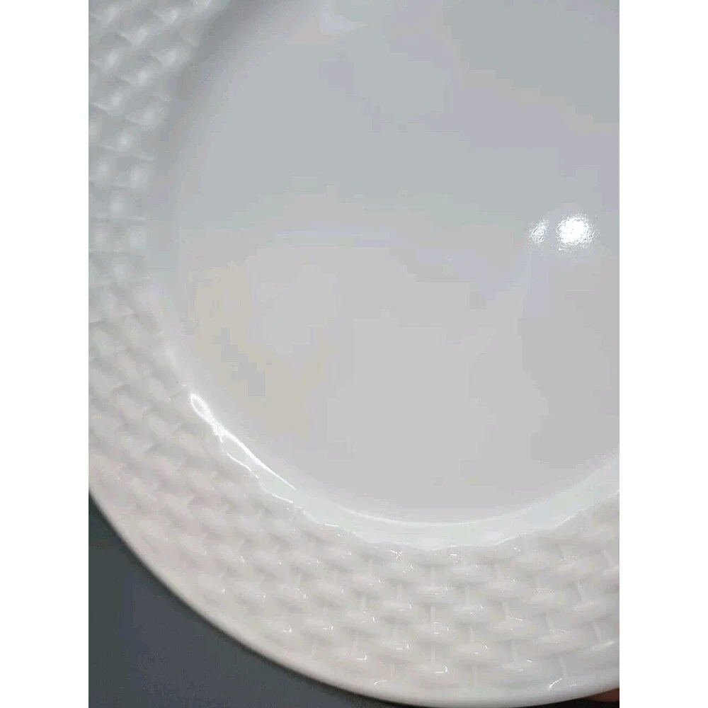 4 Mitterteich German Porcelain Bread & Butter Plates Dessert Appetizer Weave